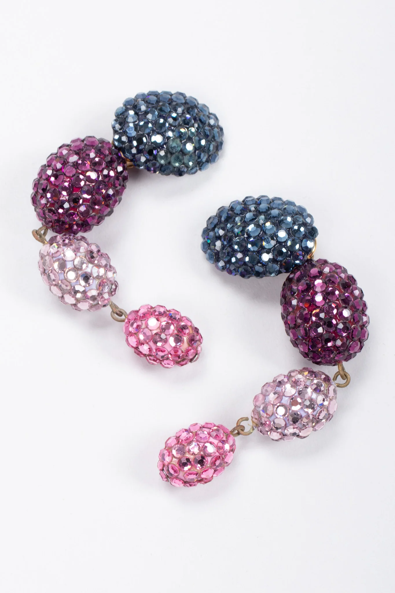 Crystal Jelly Bean Drop Earrings - Image 5