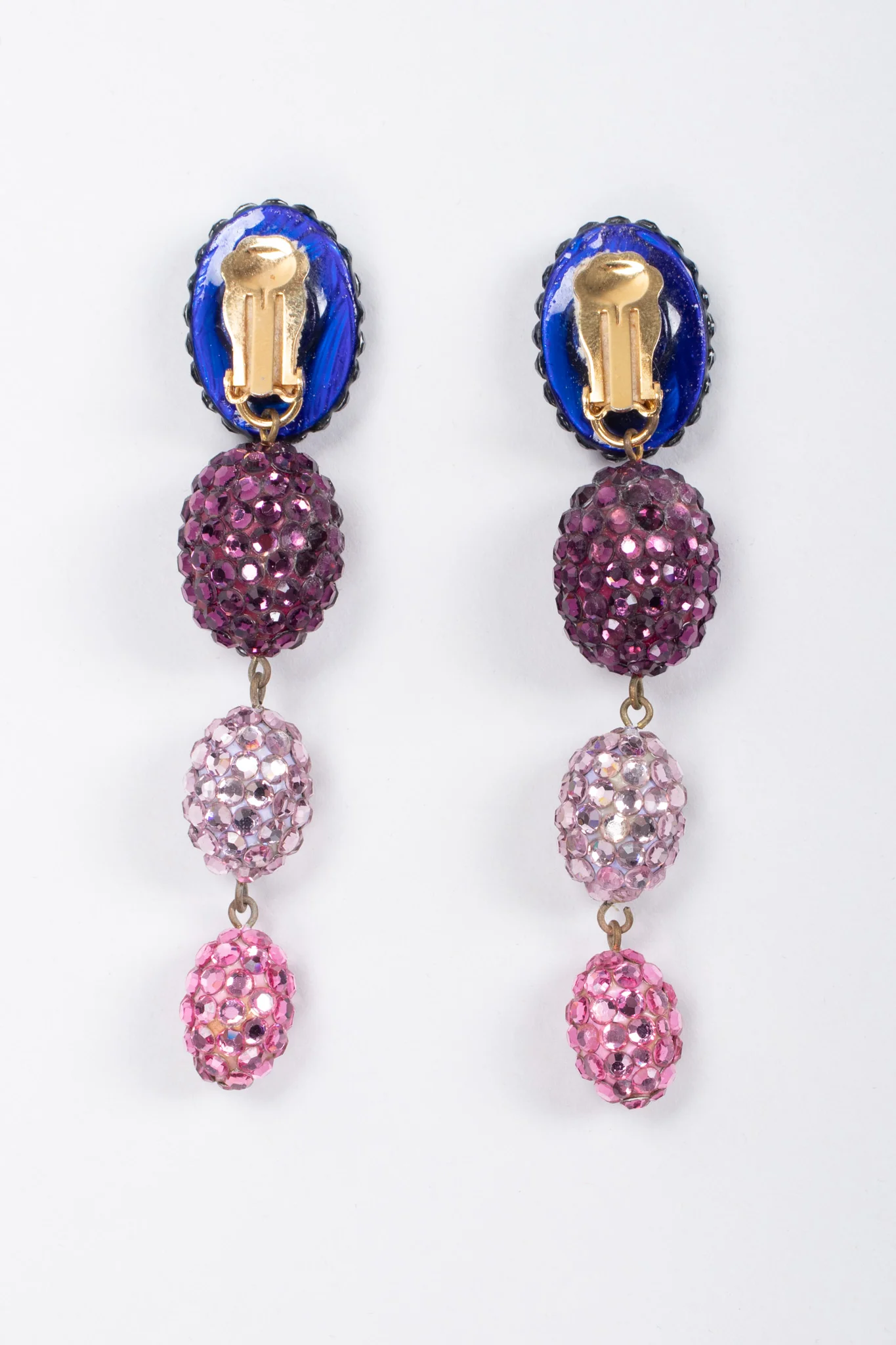 Crystal Jelly Bean Drop Earrings - Image 8