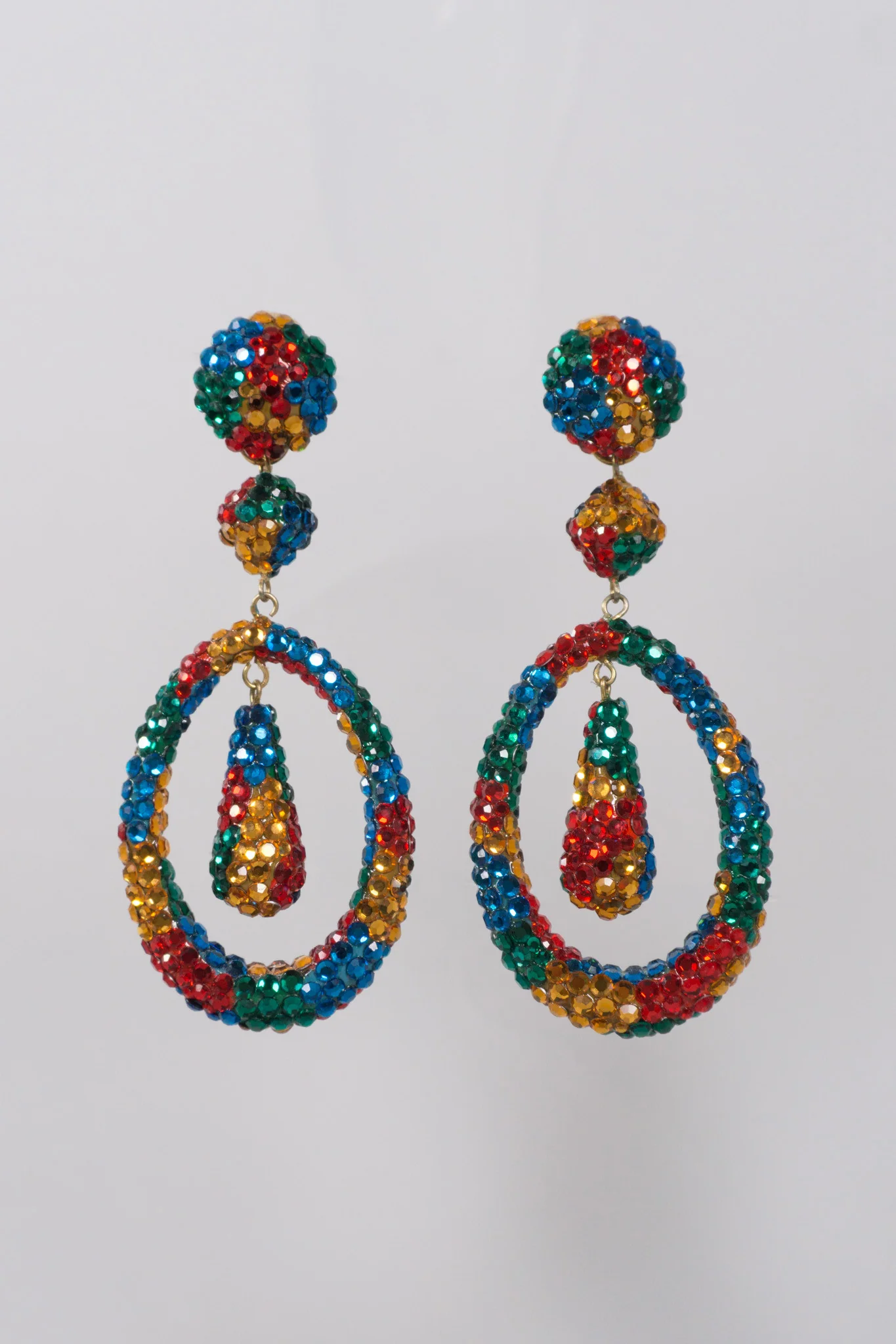 Crystal Jupiter Drop Earrings