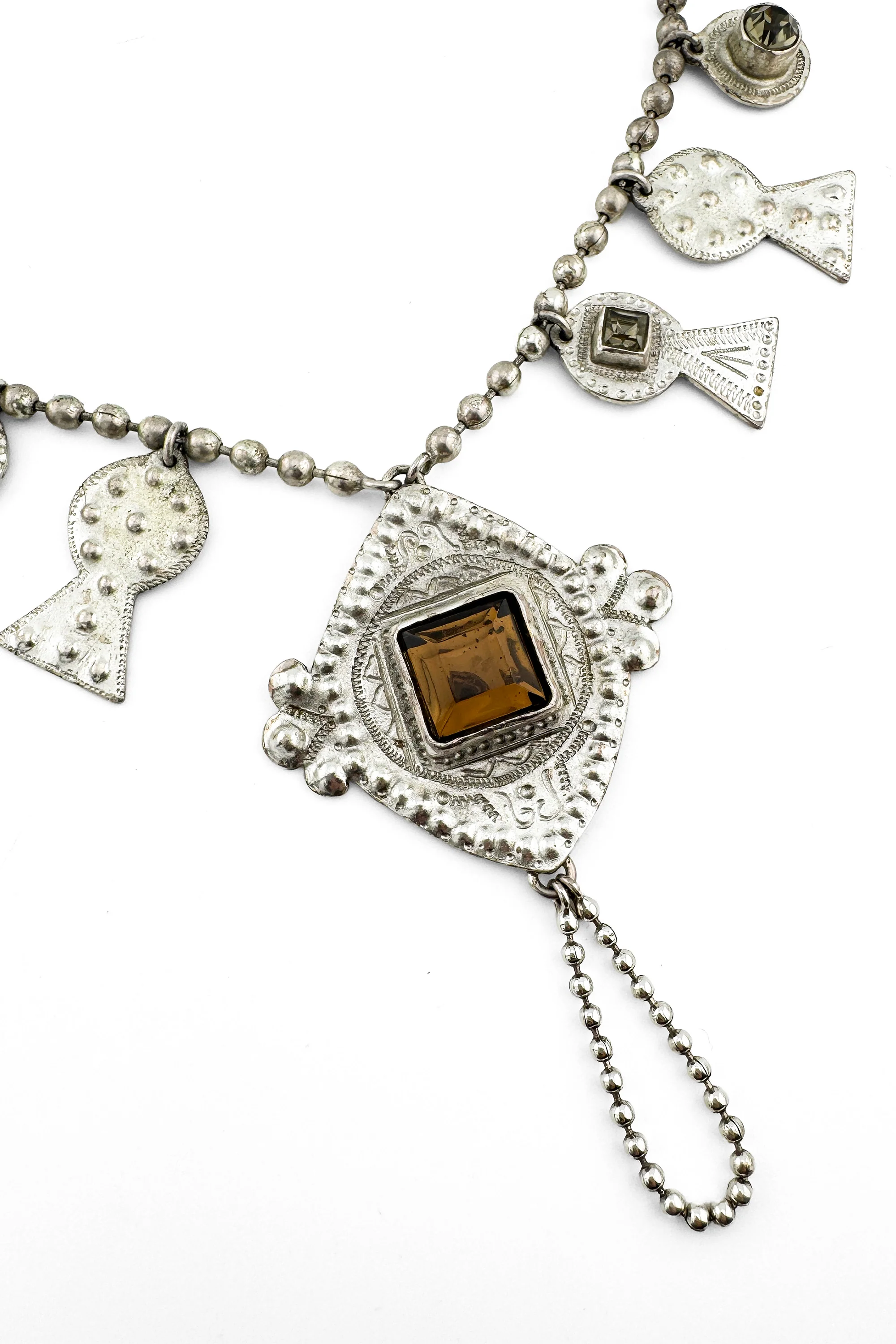 Crystal Keyhole Charm Necklace - Image 3
