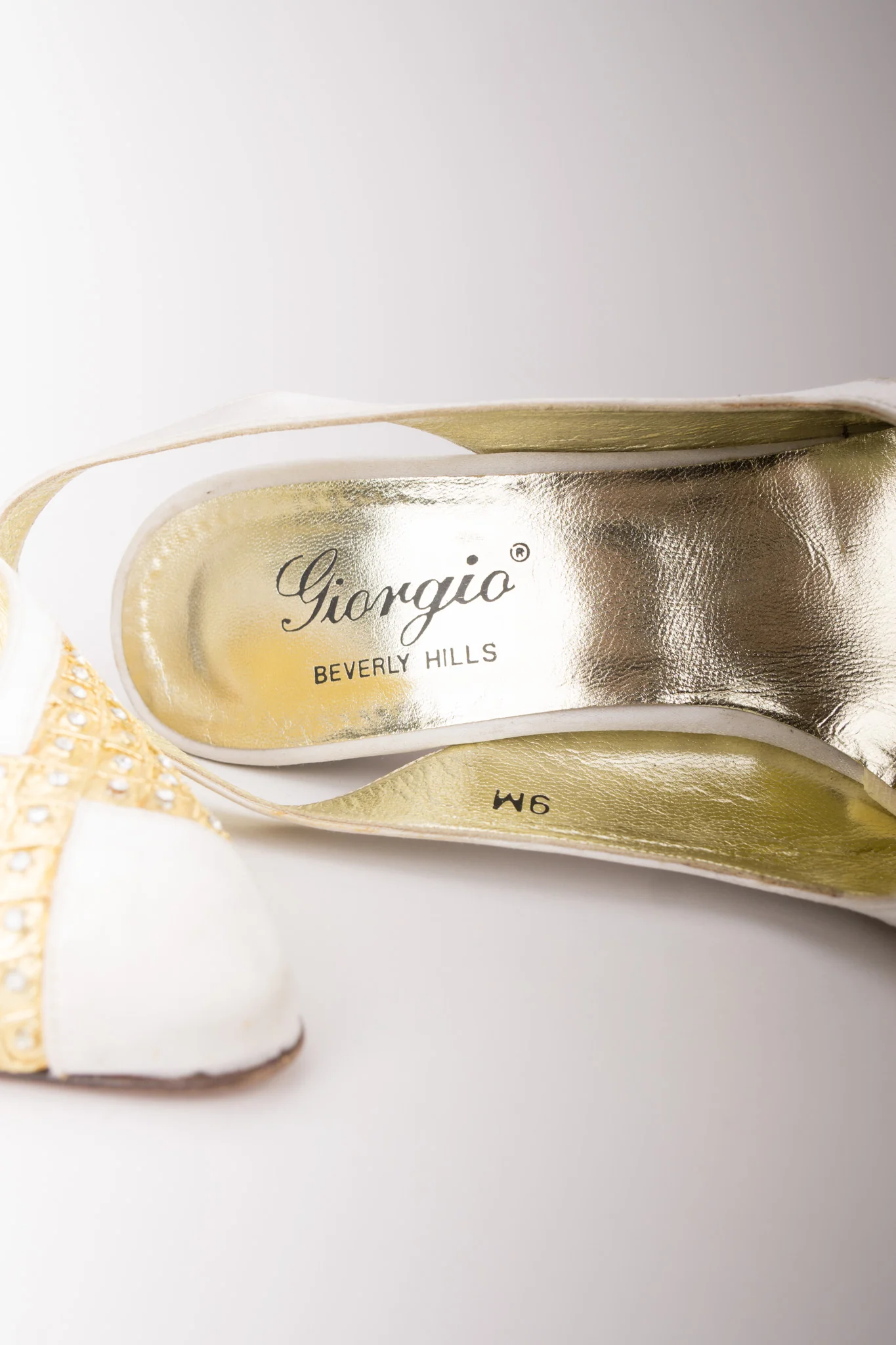 Crystal Lamé Slingback Heels - Image 10