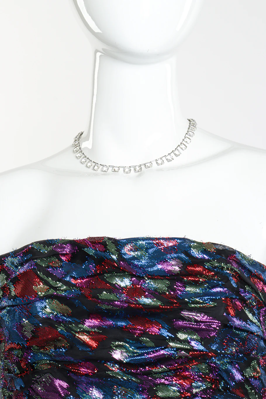 Crystal Link Collar Necklace - Image 2