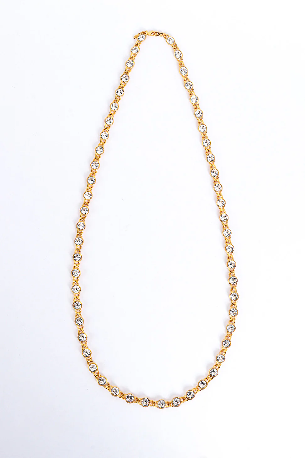 Crystal Link Sautoir Necklace