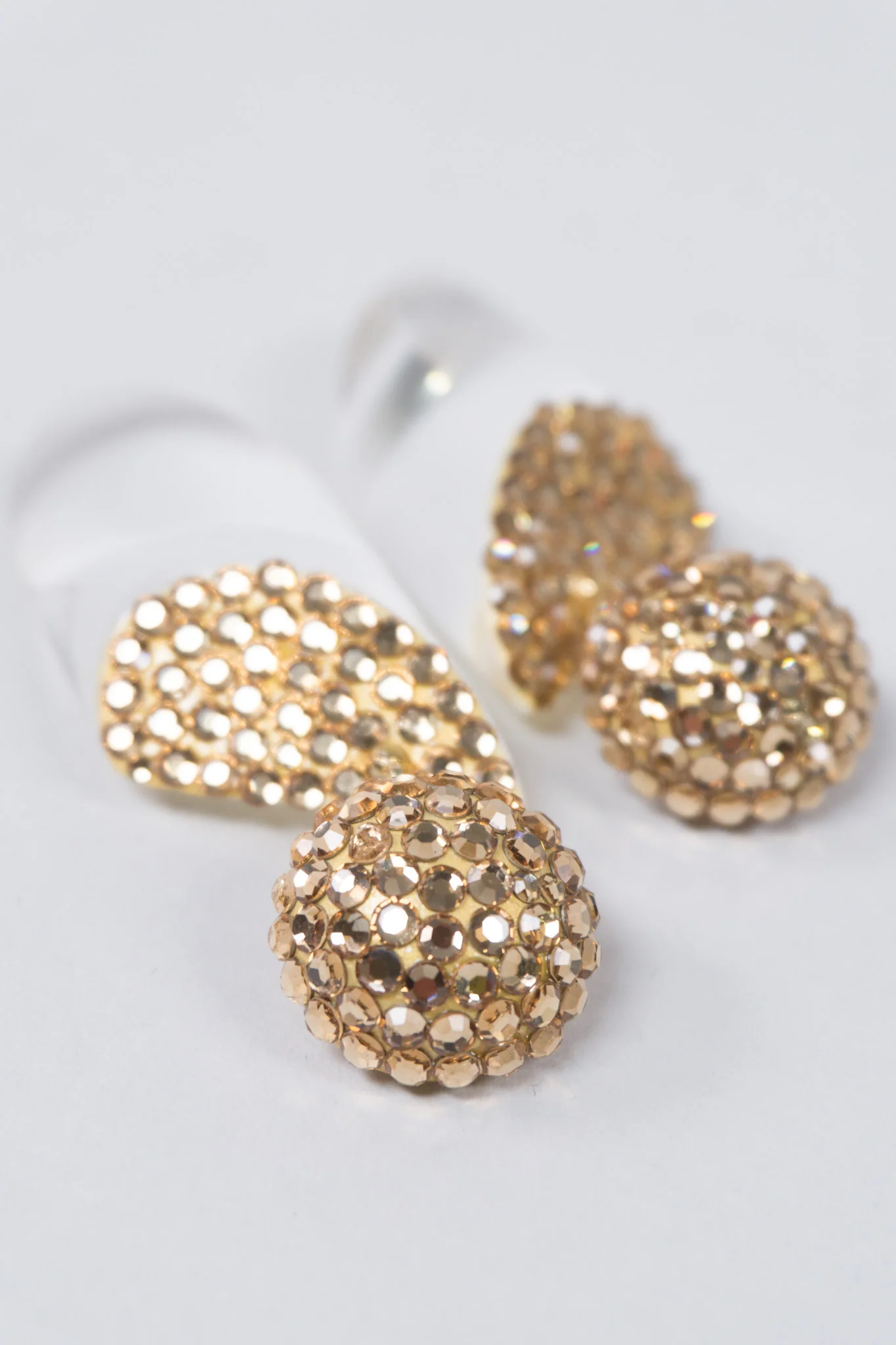 Crystal Lucite Earrings - Image 3