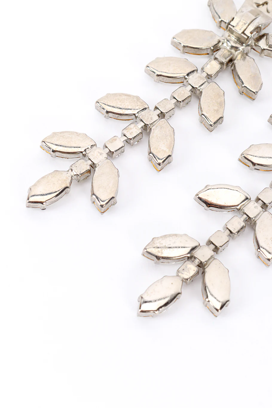 Crystal Marquis Flower Drop Earrings - Image 6