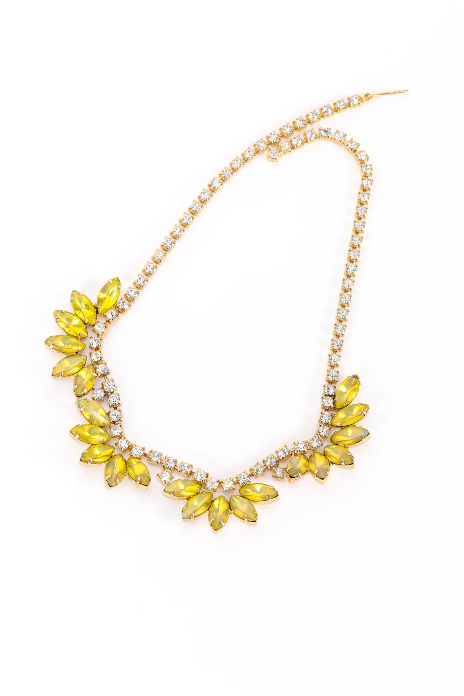 Crystal Marquise Cluster Necklace