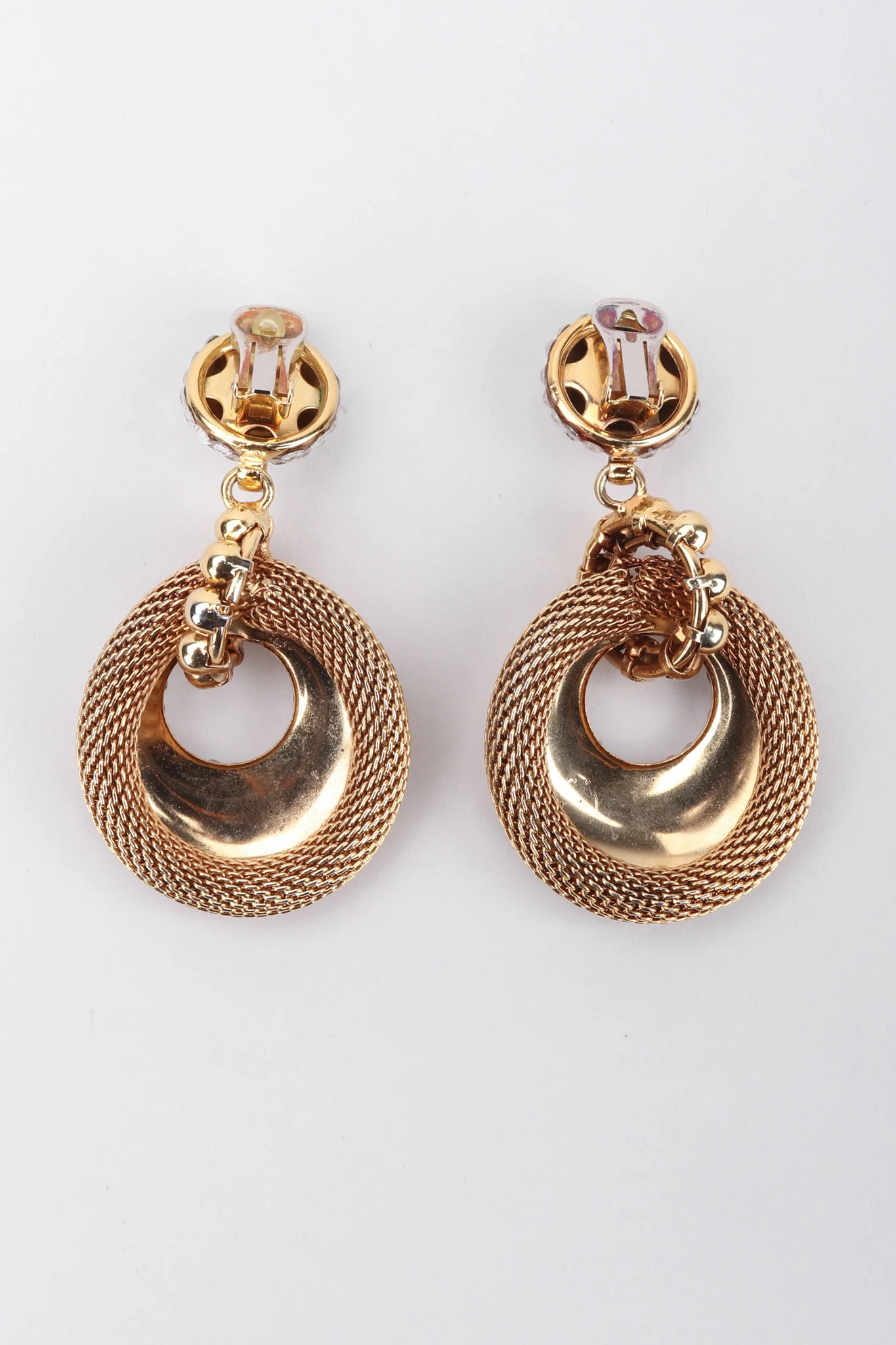 Crystal Mesh Drop Earrings - Image 4