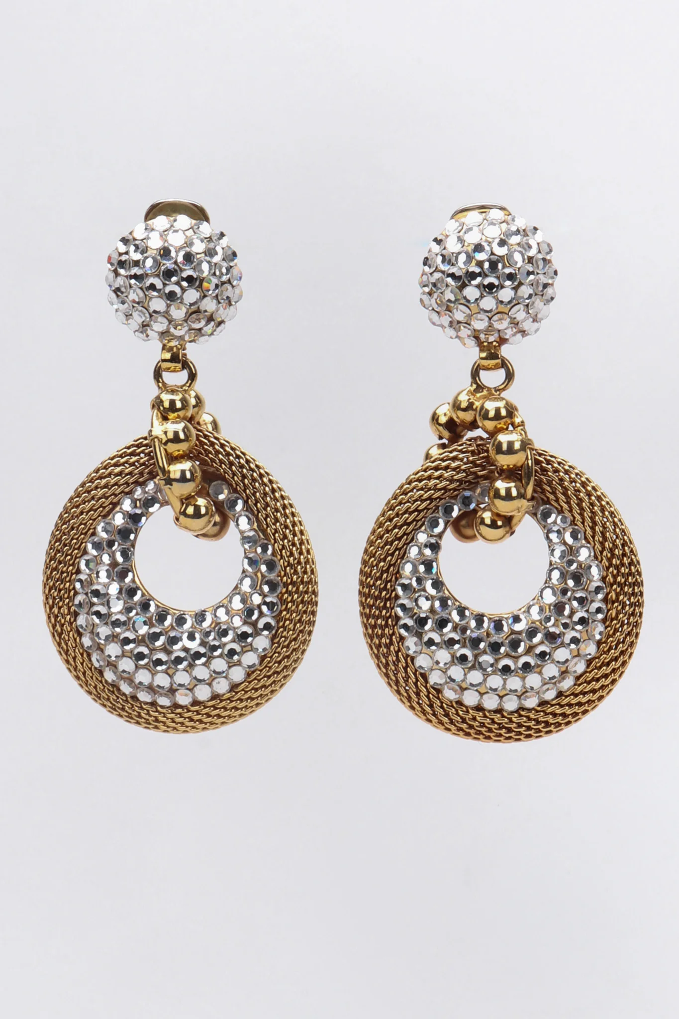 Crystal Mesh Drop Earrings - Image 5