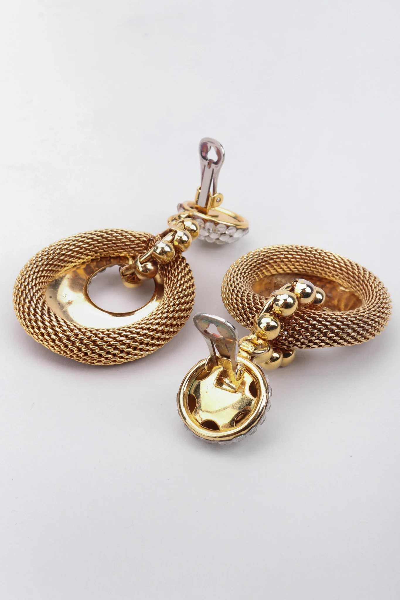 Crystal Mesh Drop Earrings - Image 7