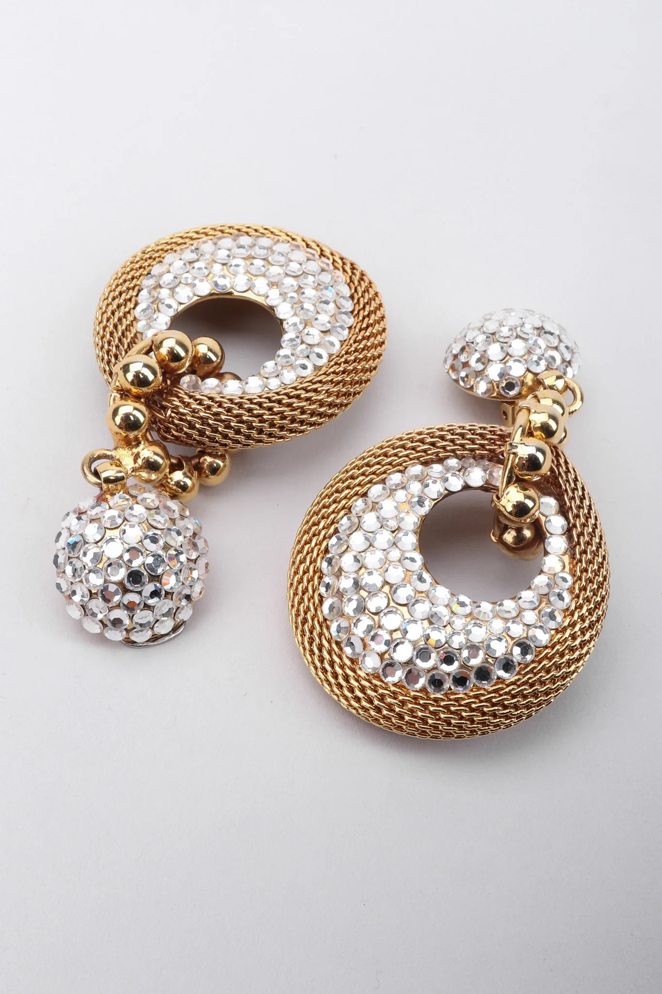 Crystal Mesh Drop Earrings - Image 8