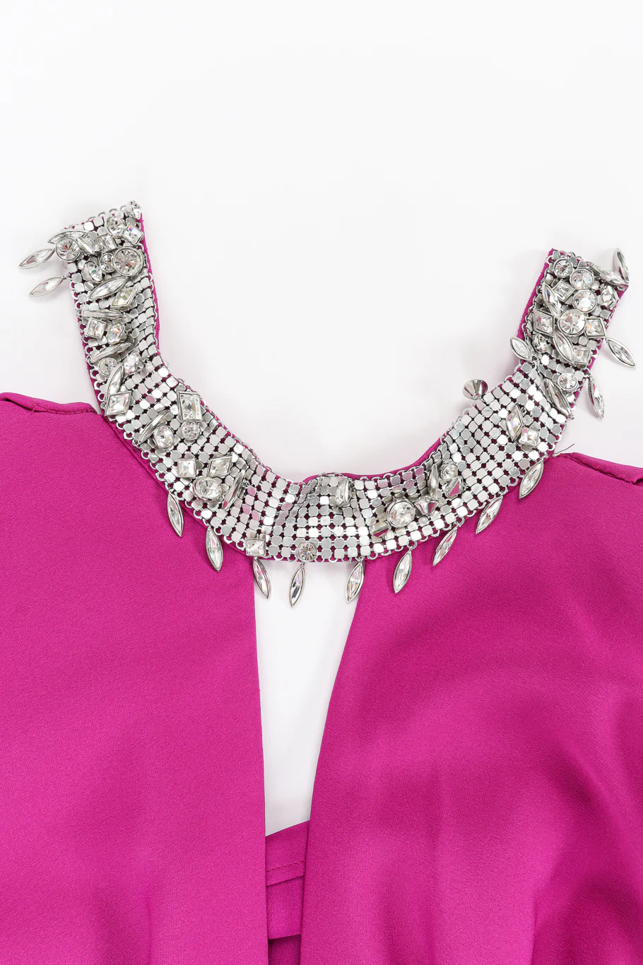 Crystal Metal Mesh Silk Gown - Image 14