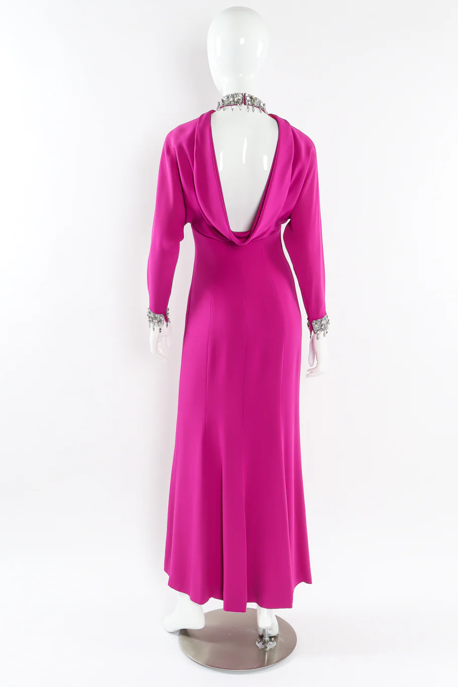 Crystal Metal Mesh Silk Gown - Image 2