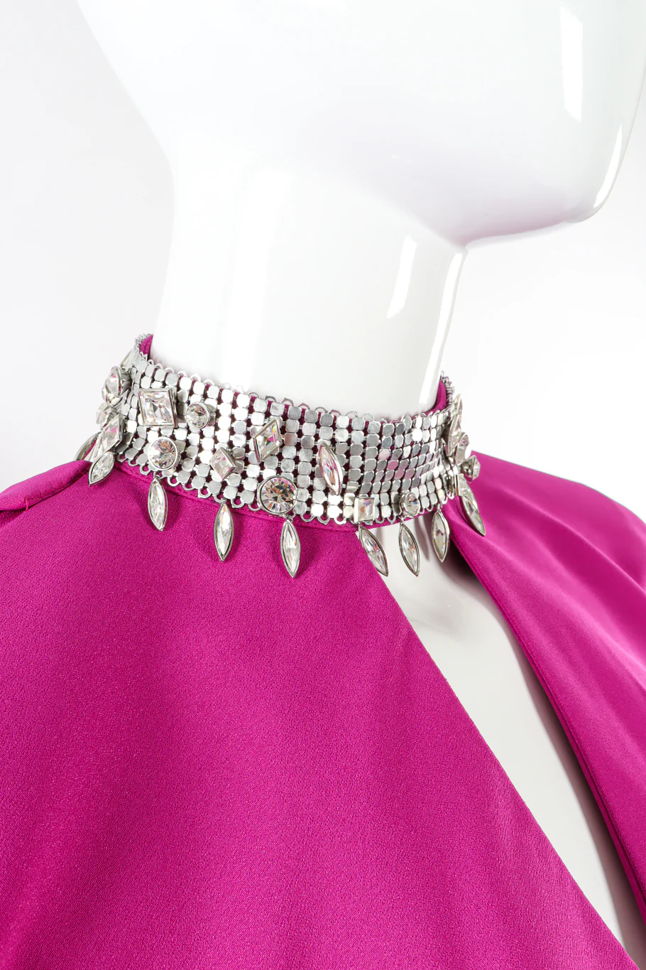 Crystal Metal Mesh Silk Gown - Image 7