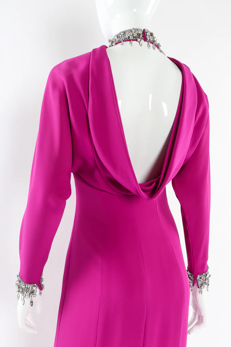 Crystal Metal Mesh Silk Gown - Image 8