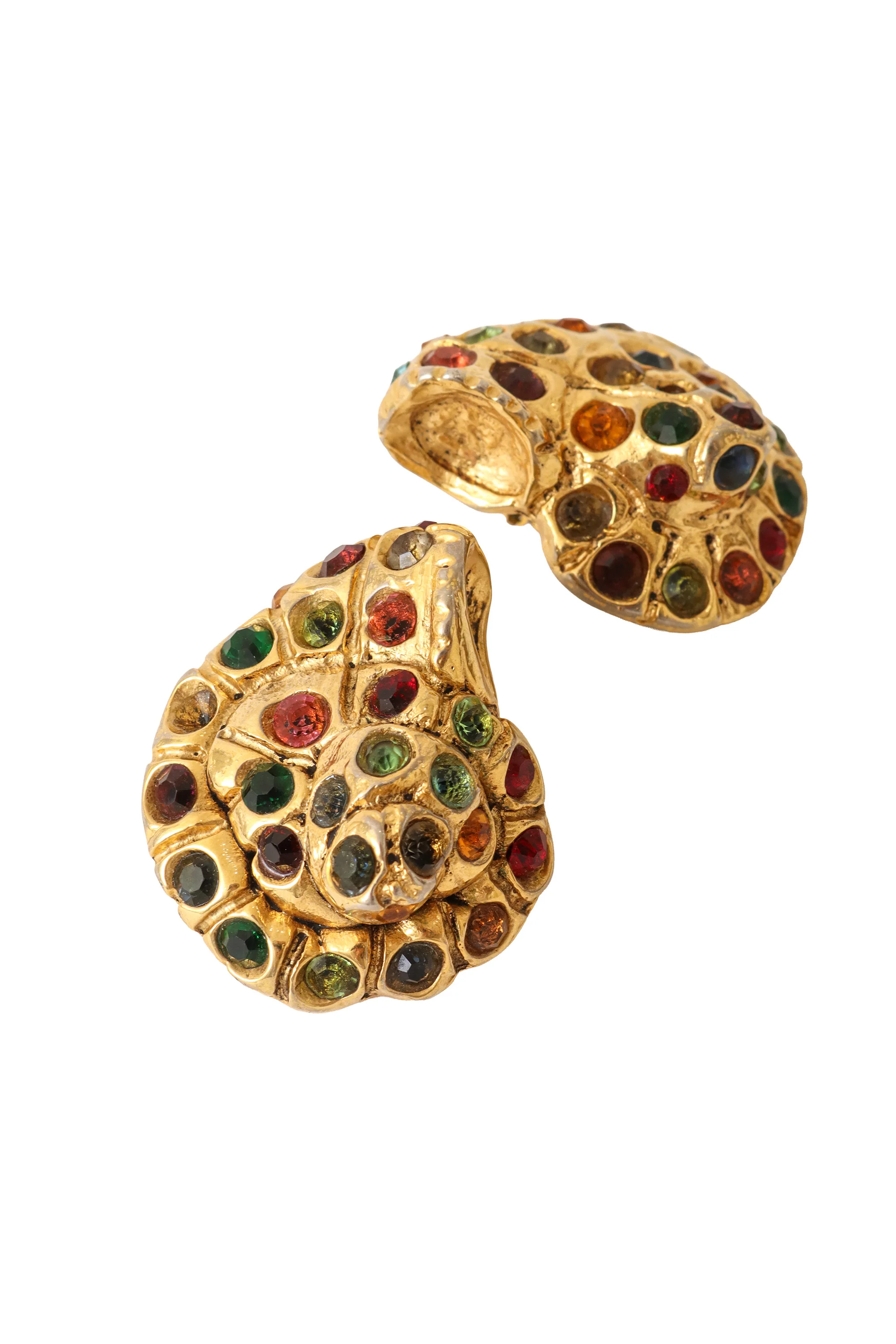 Crystal Nautilus Earrings - Image 4