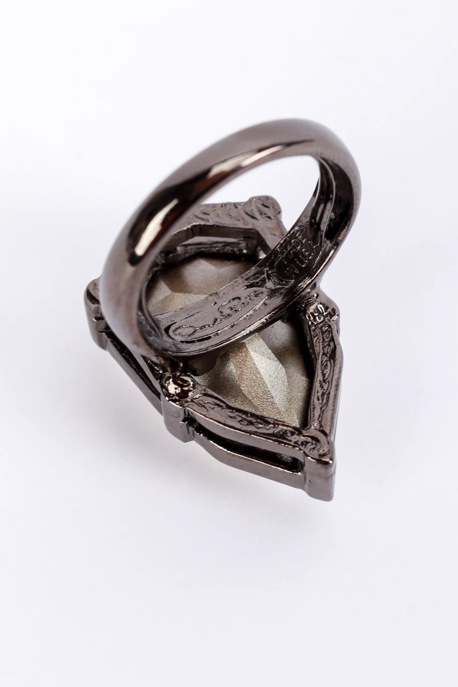 Crystal Nugget Cocktail Ring - Image 5
