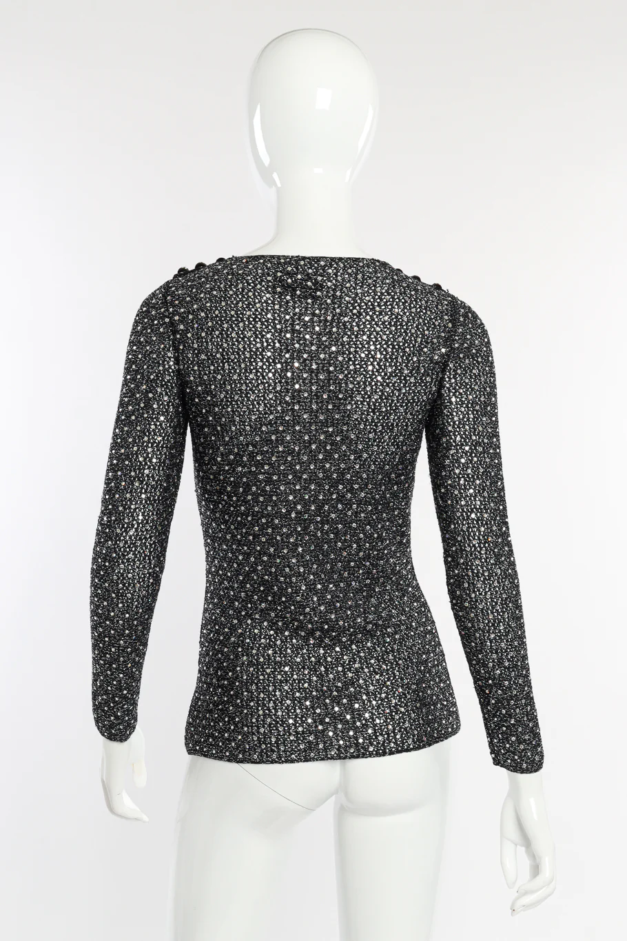 Crystal Open Knit Top - Image 3