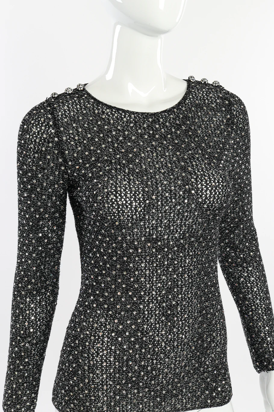 Crystal Open Knit Top - Image 4