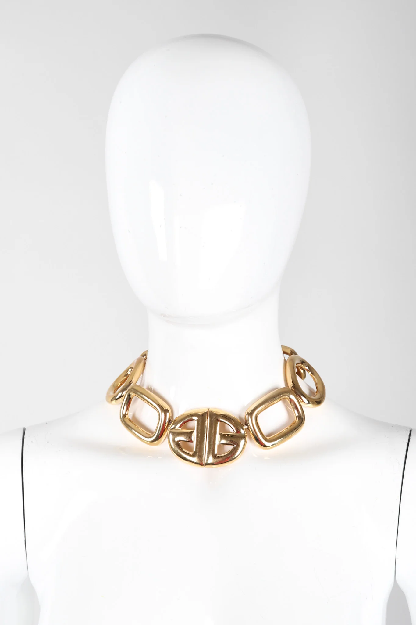 Crystal Oval Collar Necklace & Earring Set - Image 3
