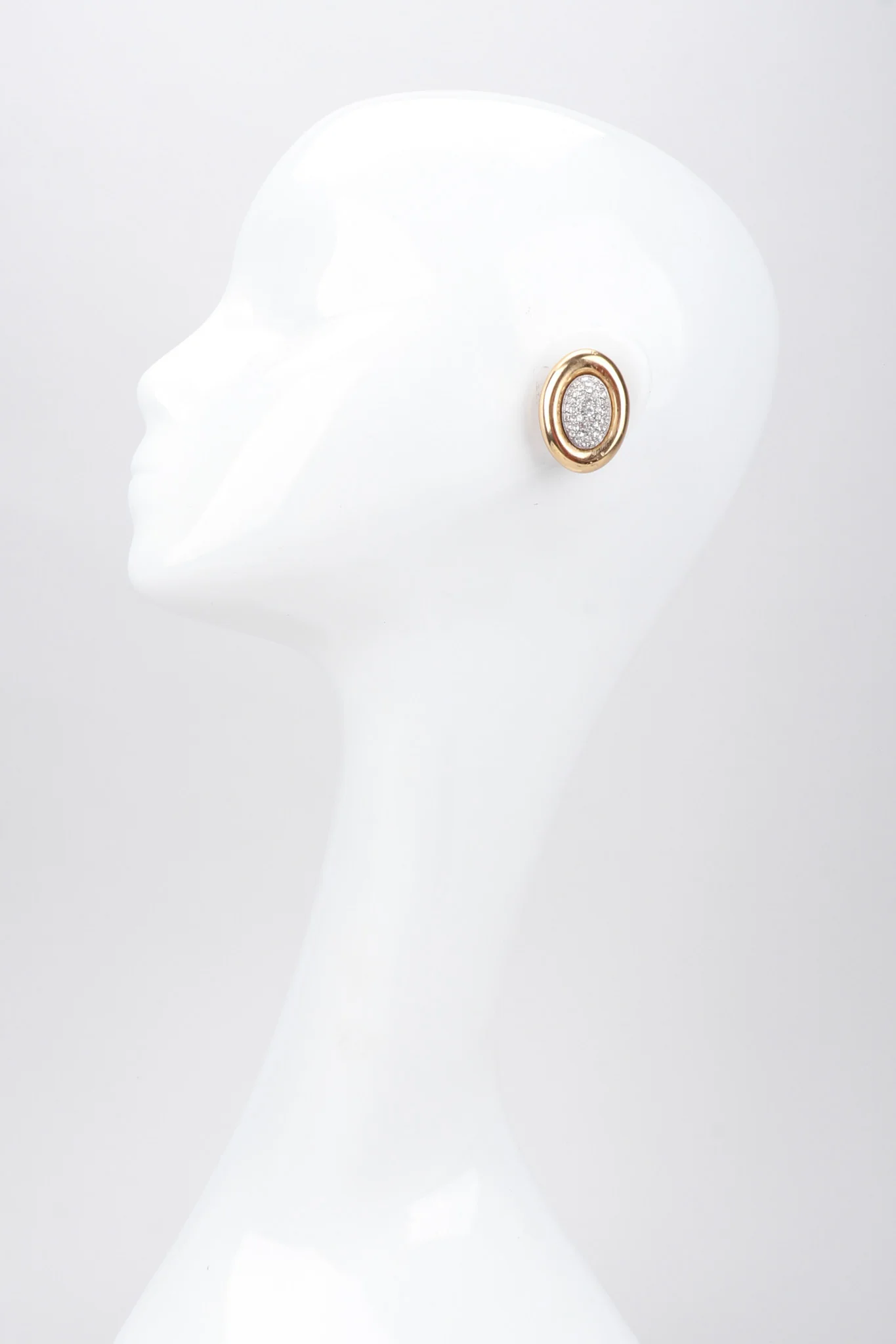 Crystal Oval Collar Necklace & Earring Set - Image 5