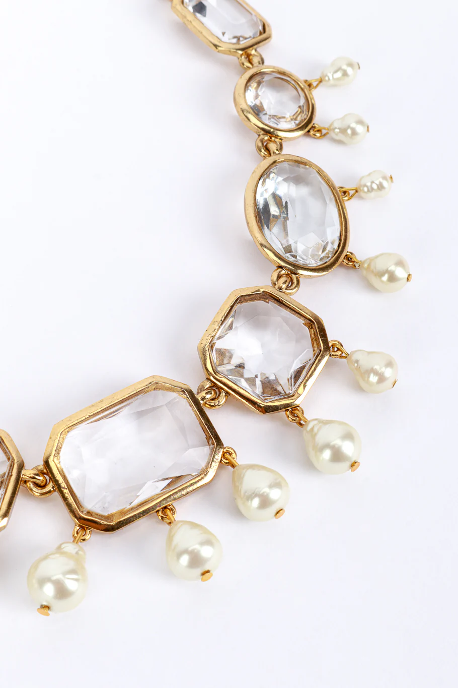 Crystal & Pearl Bauble Necklace - Image 3