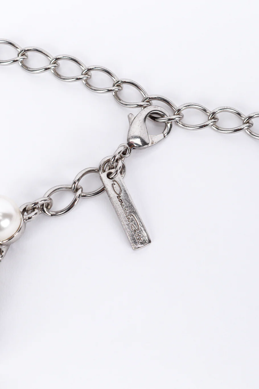 Crystal & Pearl Collar Necklace - Image 5