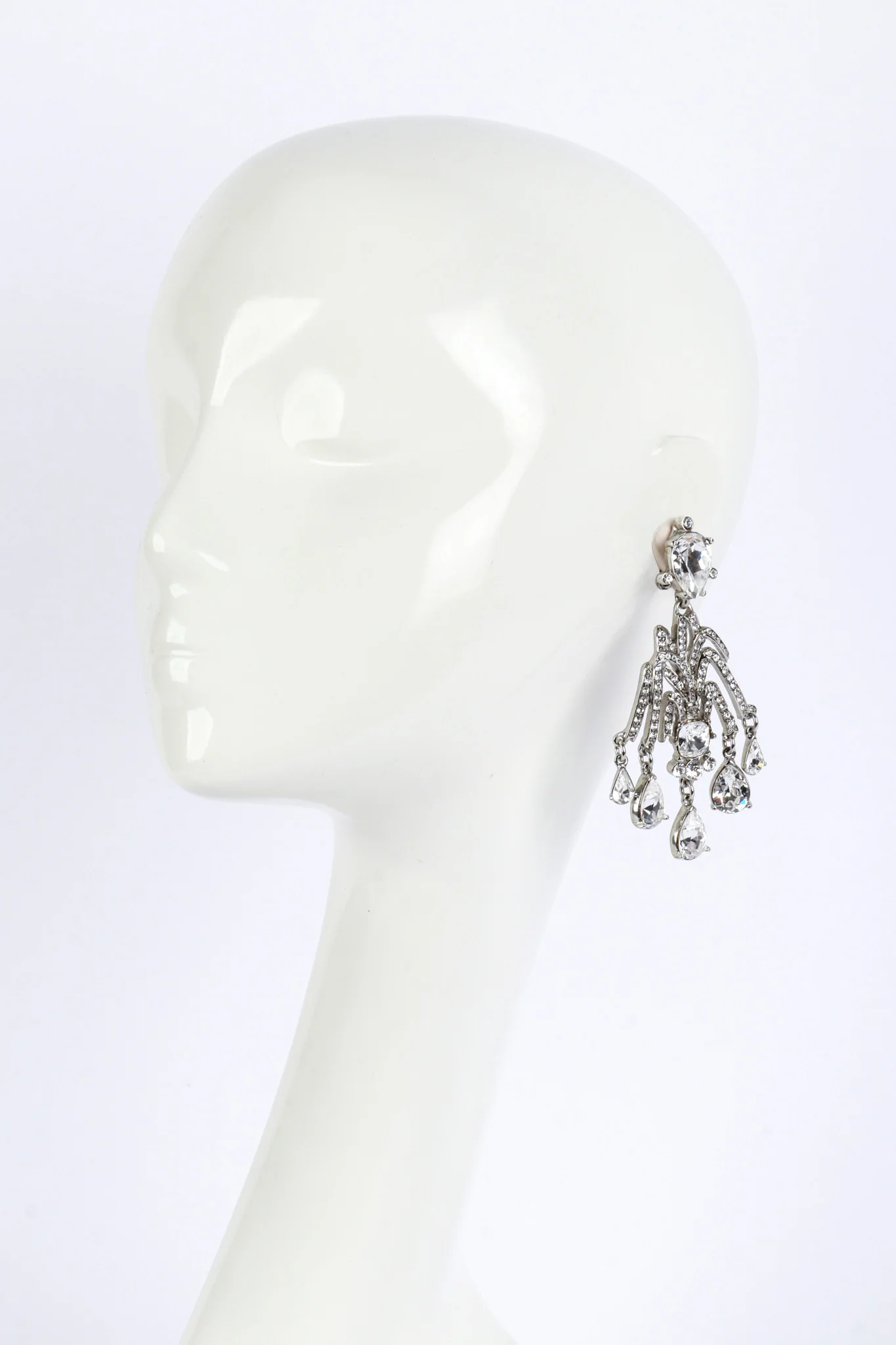 Crystal Teardrop Earrings - Image 2