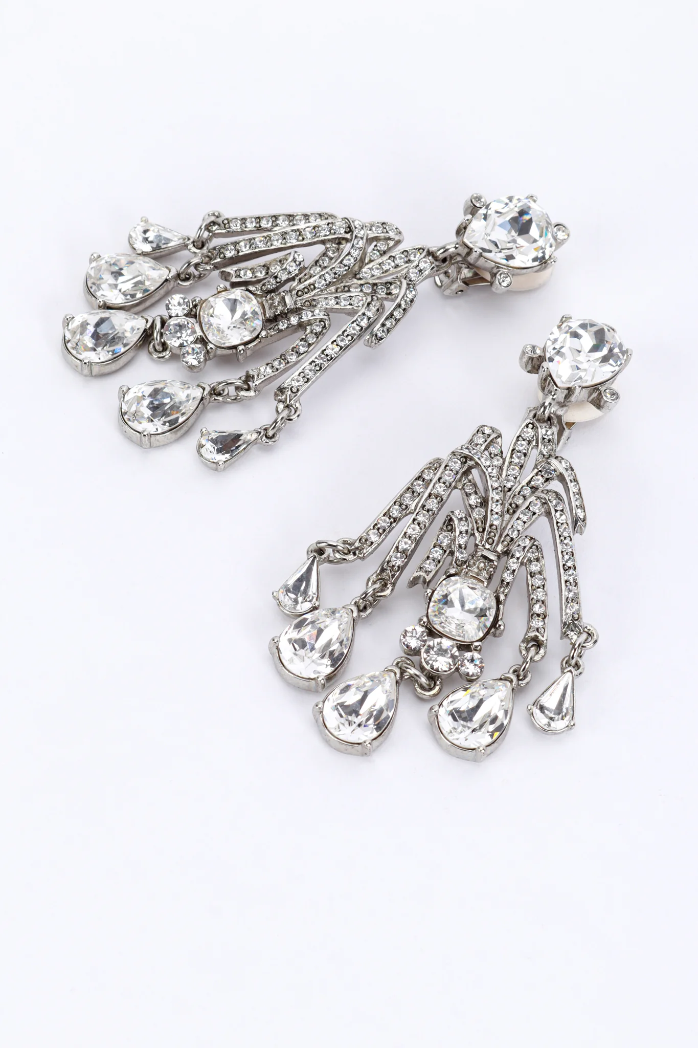 Crystal Teardrop Earrings - Image 3