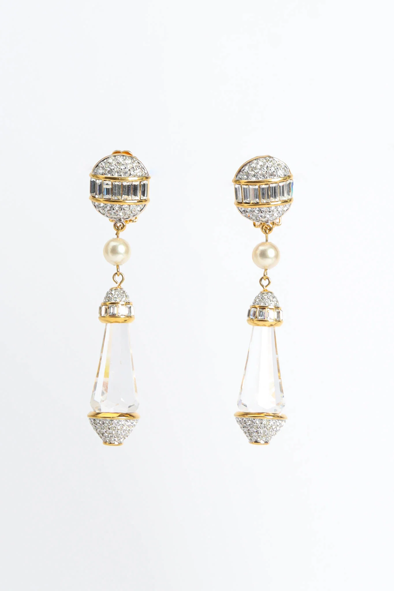 Crystal Prism Drop Earrings