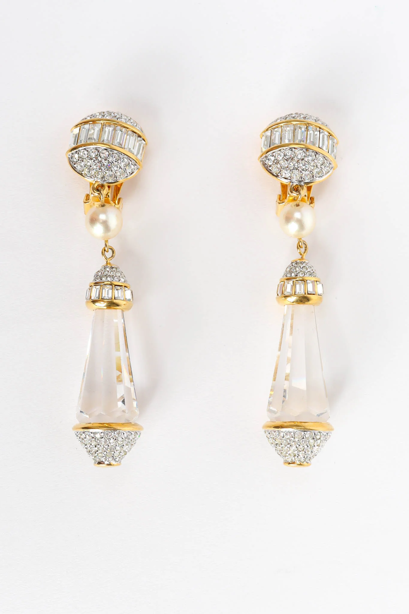 Crystal Prism Drop Earrings - Image 3