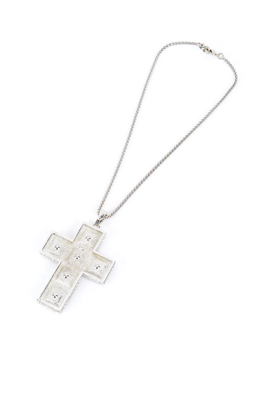 Crystal Rhinestone Cross Necklace - Image 5