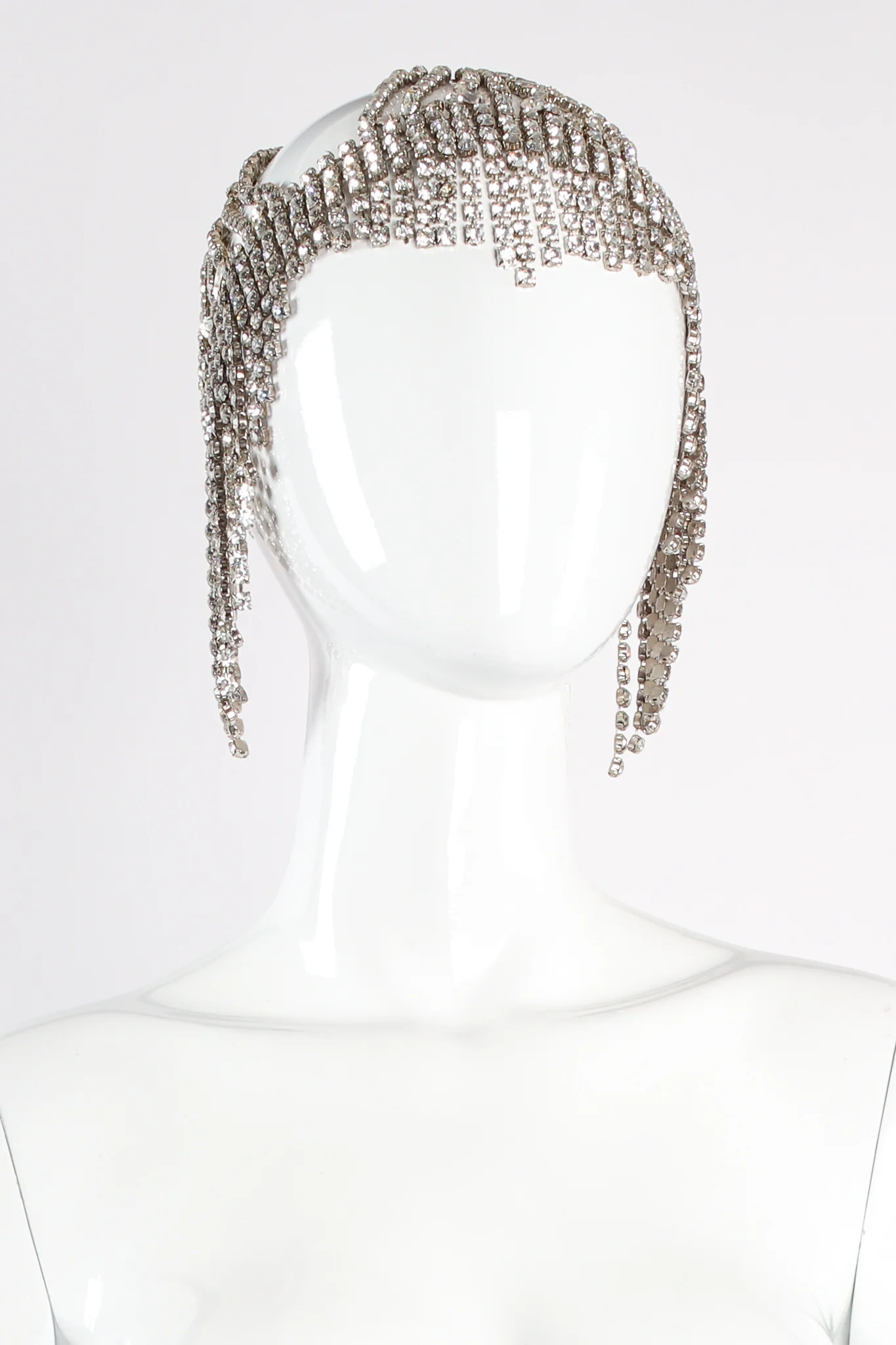 Crystal Rhinestone Fringe Headdress - Image 3