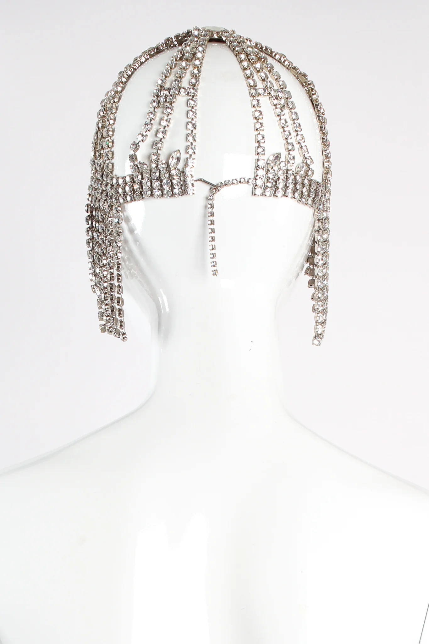 Crystal Rhinestone Fringe Headdress - Image 5