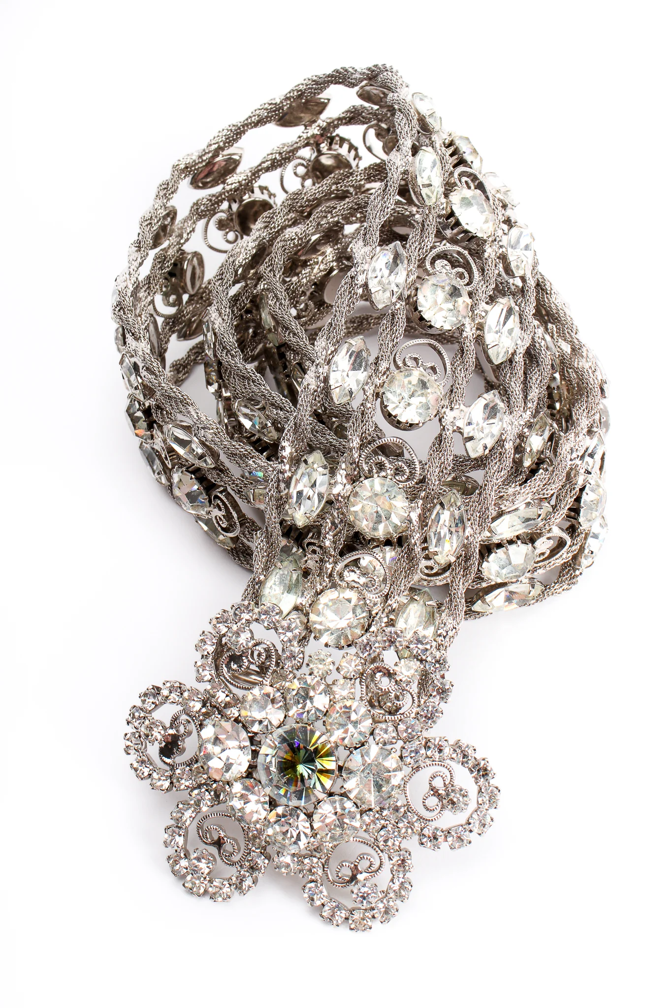 Crystal Rhinestone Metal Belt