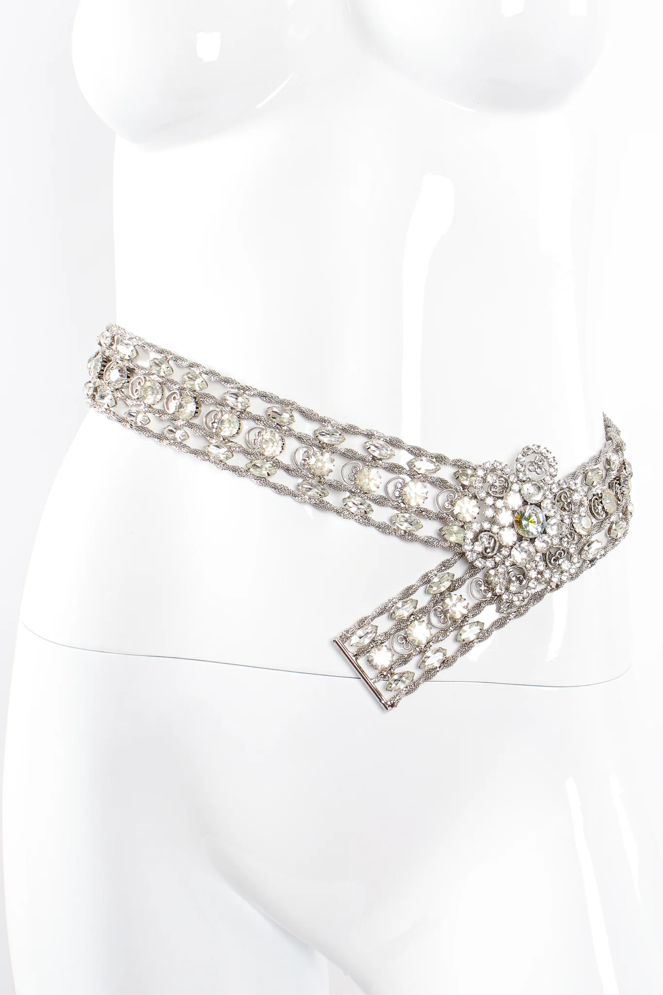Crystal Rhinestone Metal Belt - Image 4