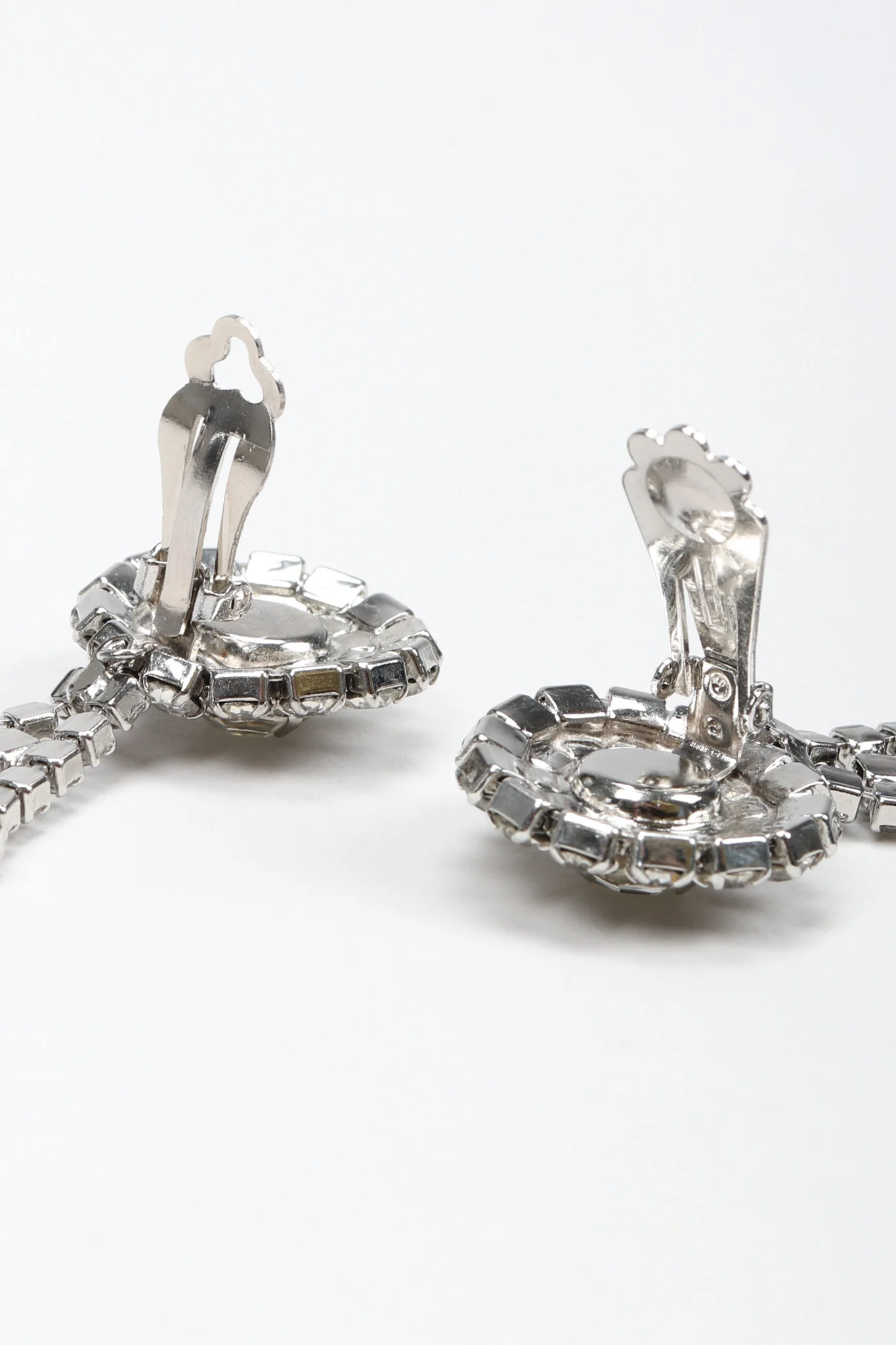 Crystal Ribbon Waterfall Earrings - Image 8