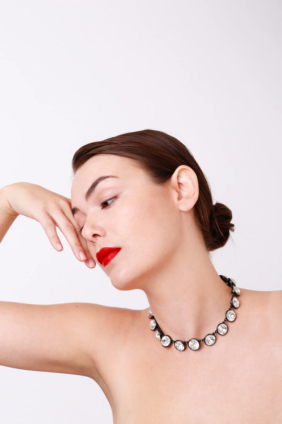Crystal Riviere Collar Necklace - Image 2