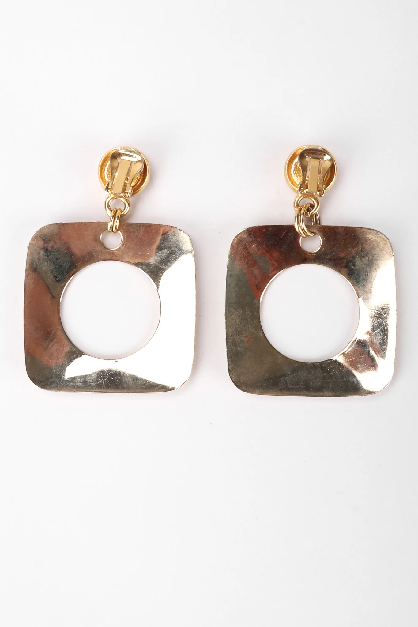 Crystal Square Hoop Earrings - Image 8