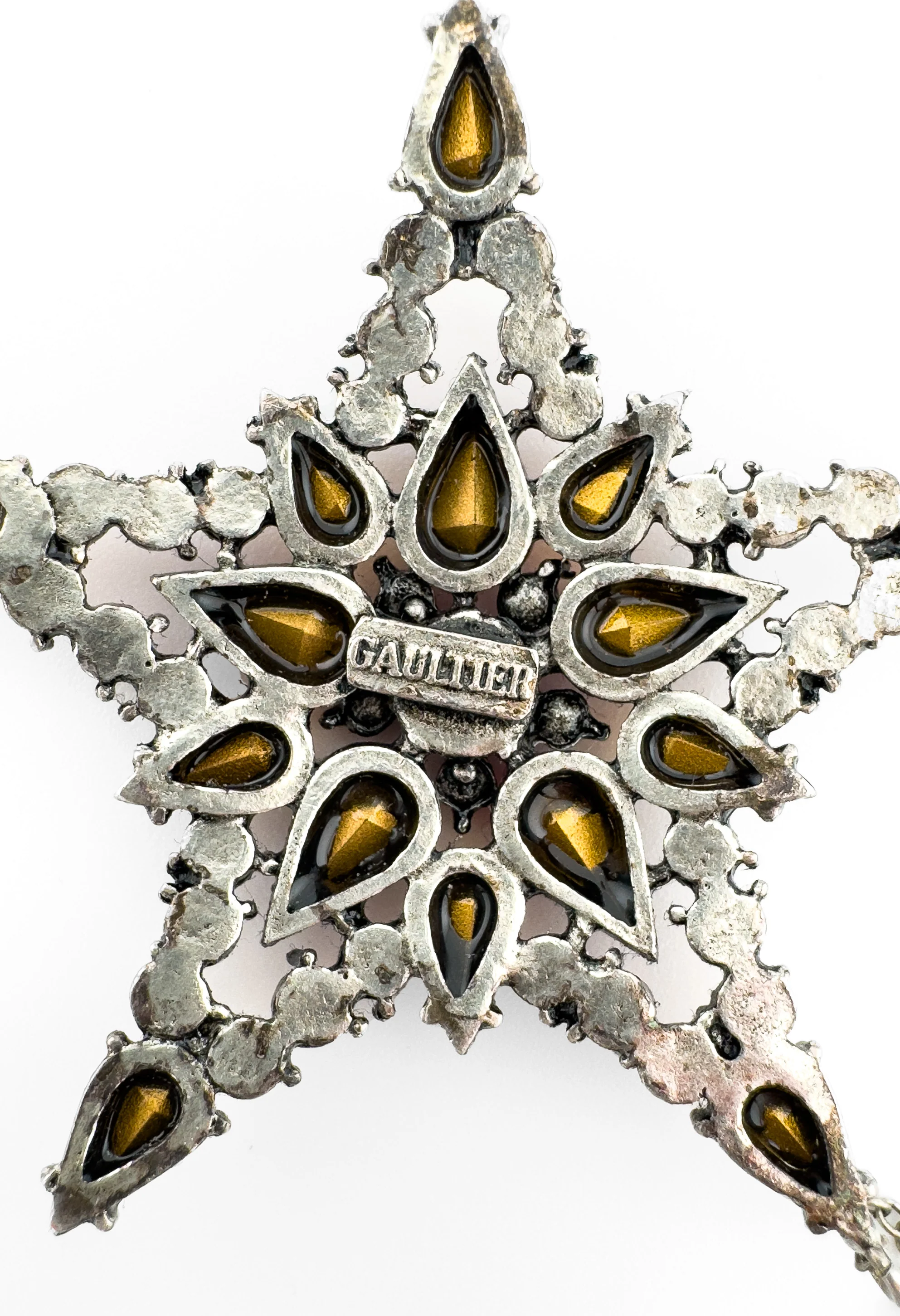 Crystal Star & Moon Drop Necklace - Image 4