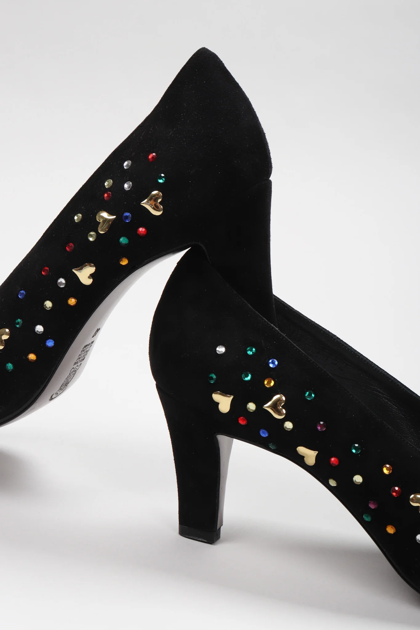 Crystal Studded Heart Heels - Image 2
