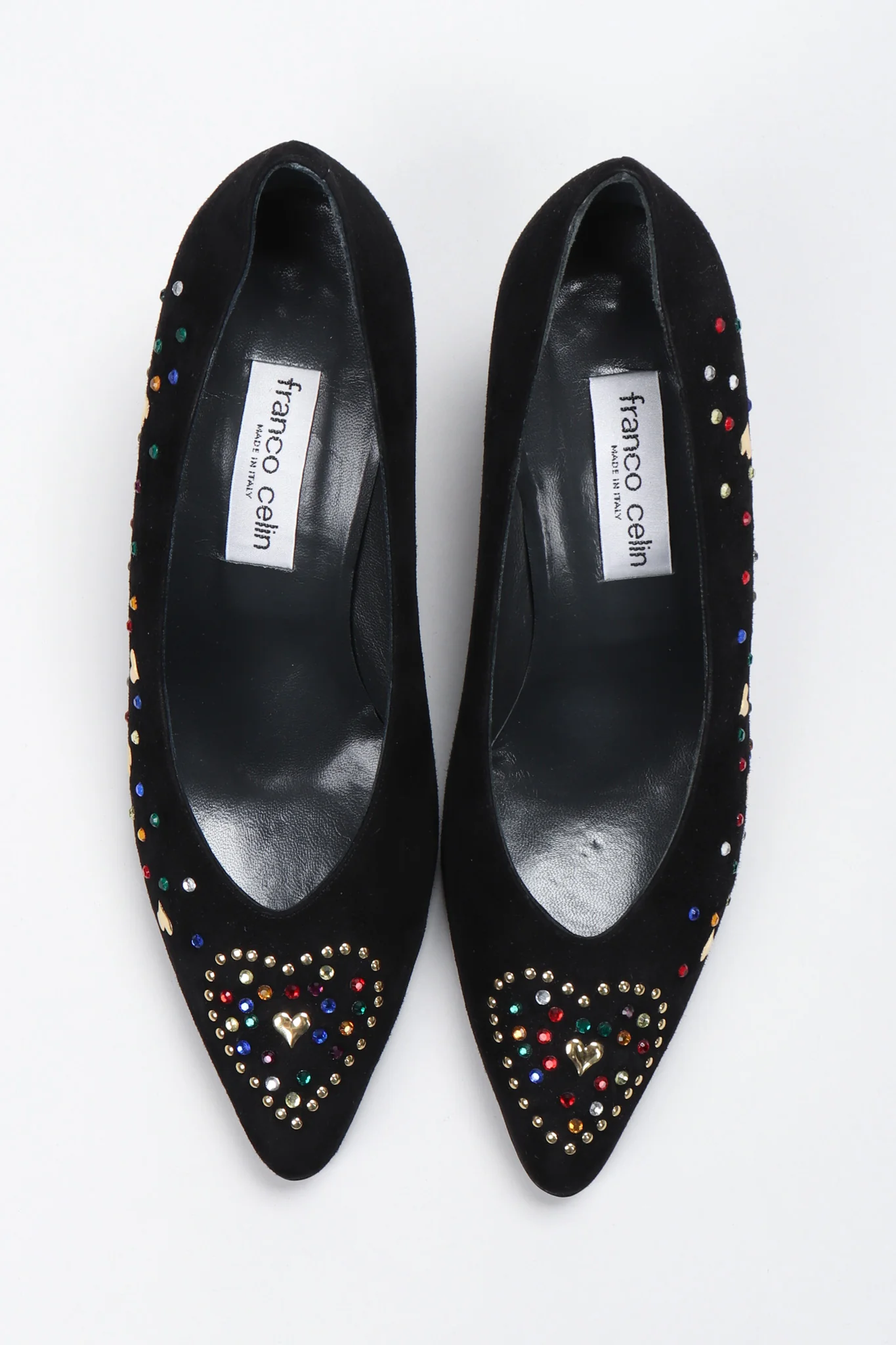 Crystal Studded Heart Heels - Image 3