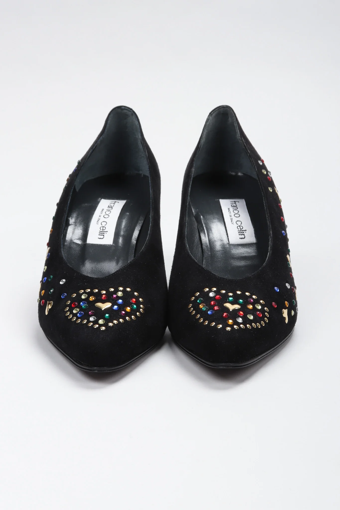 Crystal Studded Heart Heels - Image 4