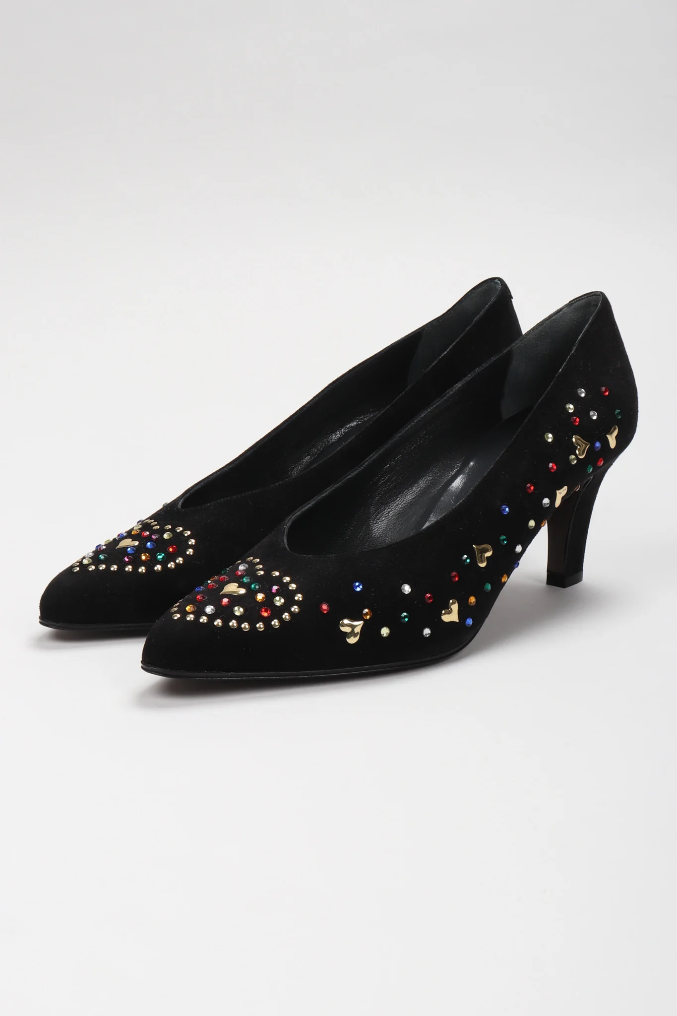 Crystal Studded Heart Heels - Image 5