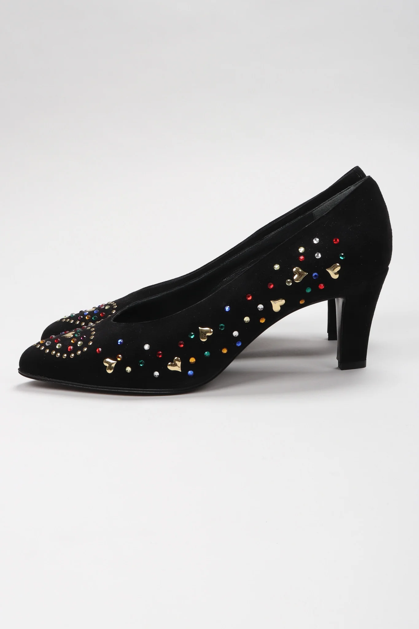 Crystal Studded Heart Heels - Image 6