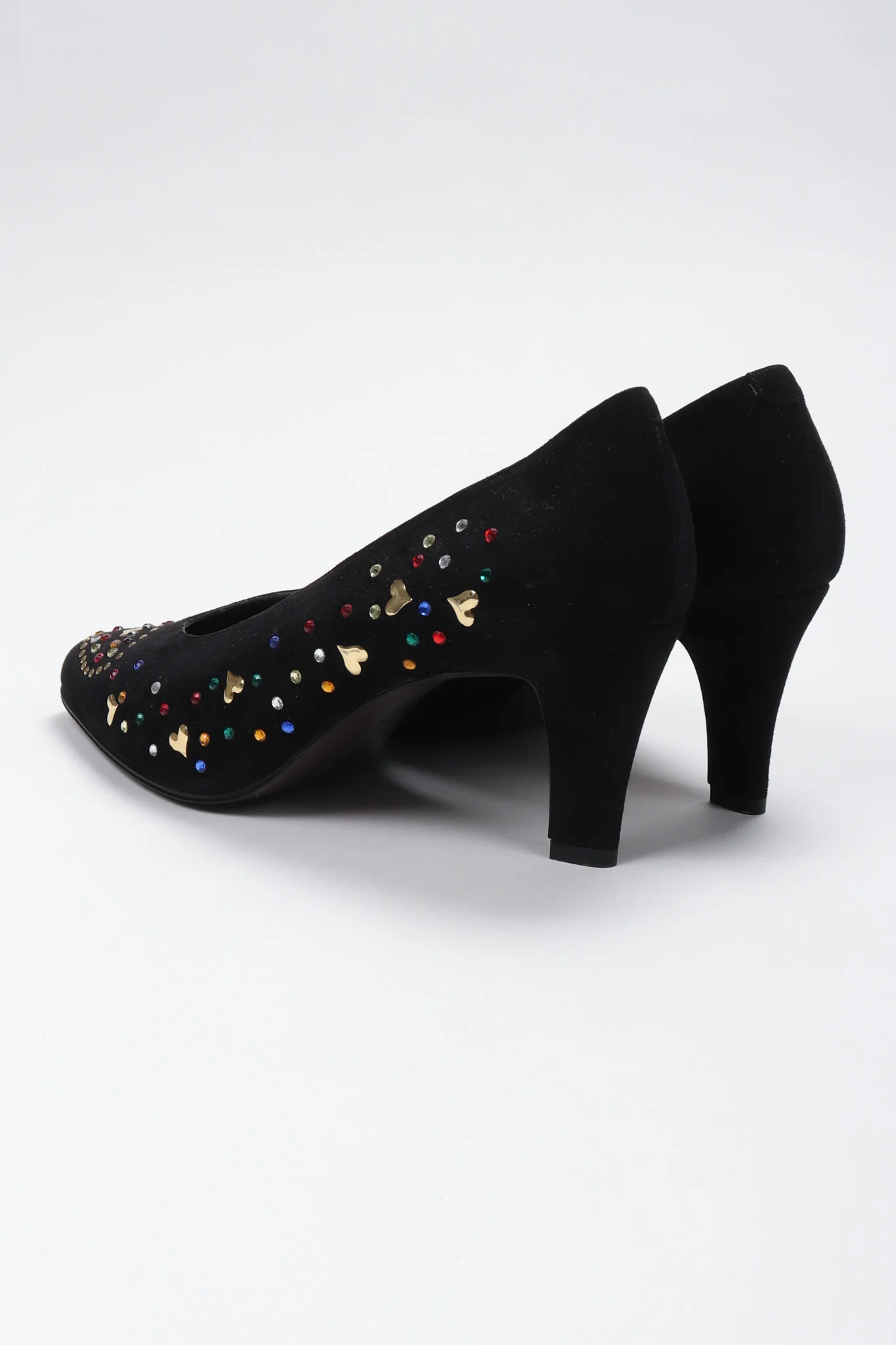 Crystal Studded Heart Heels - Image 7
