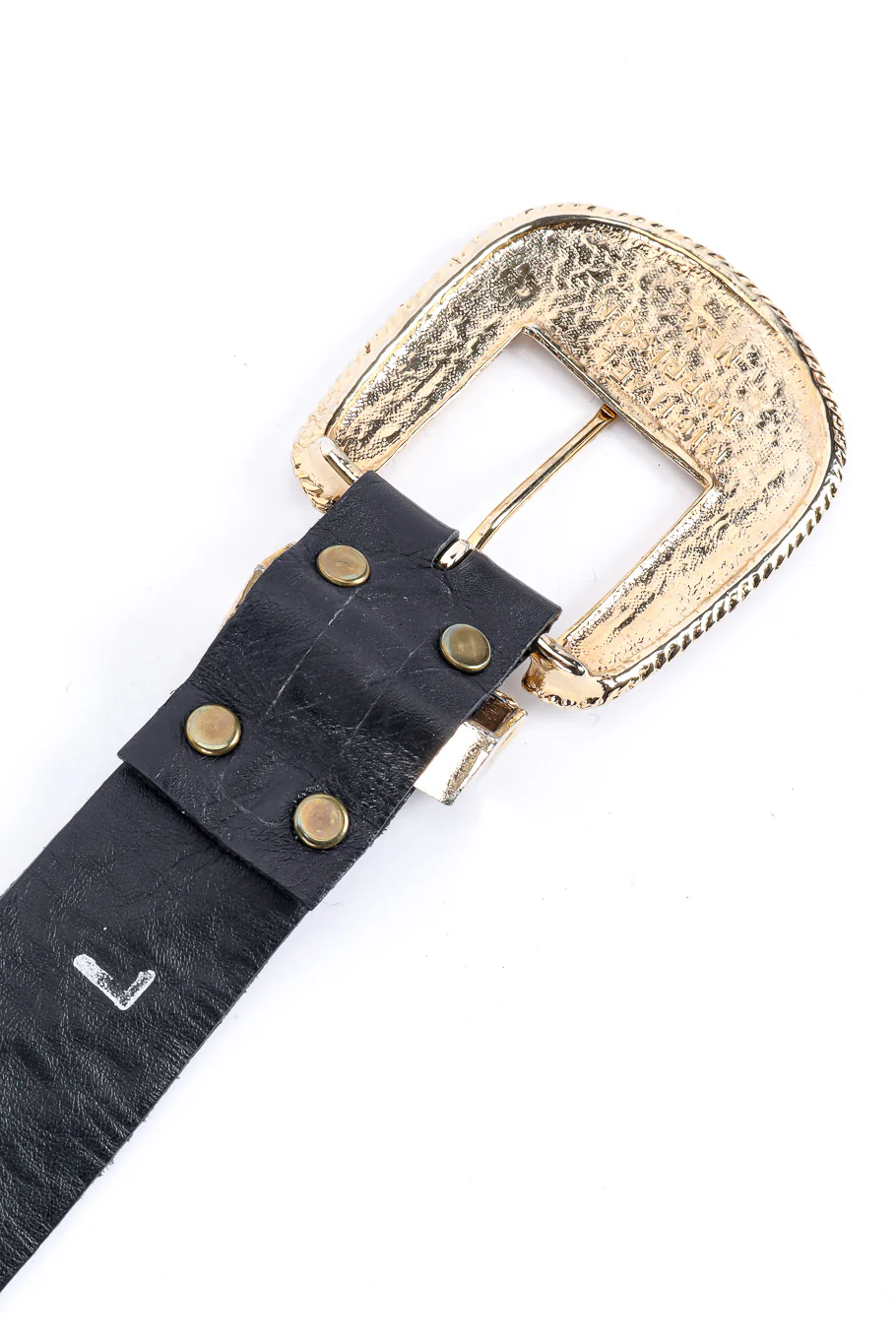 Crystal Studded Leather Belt - Image 9
