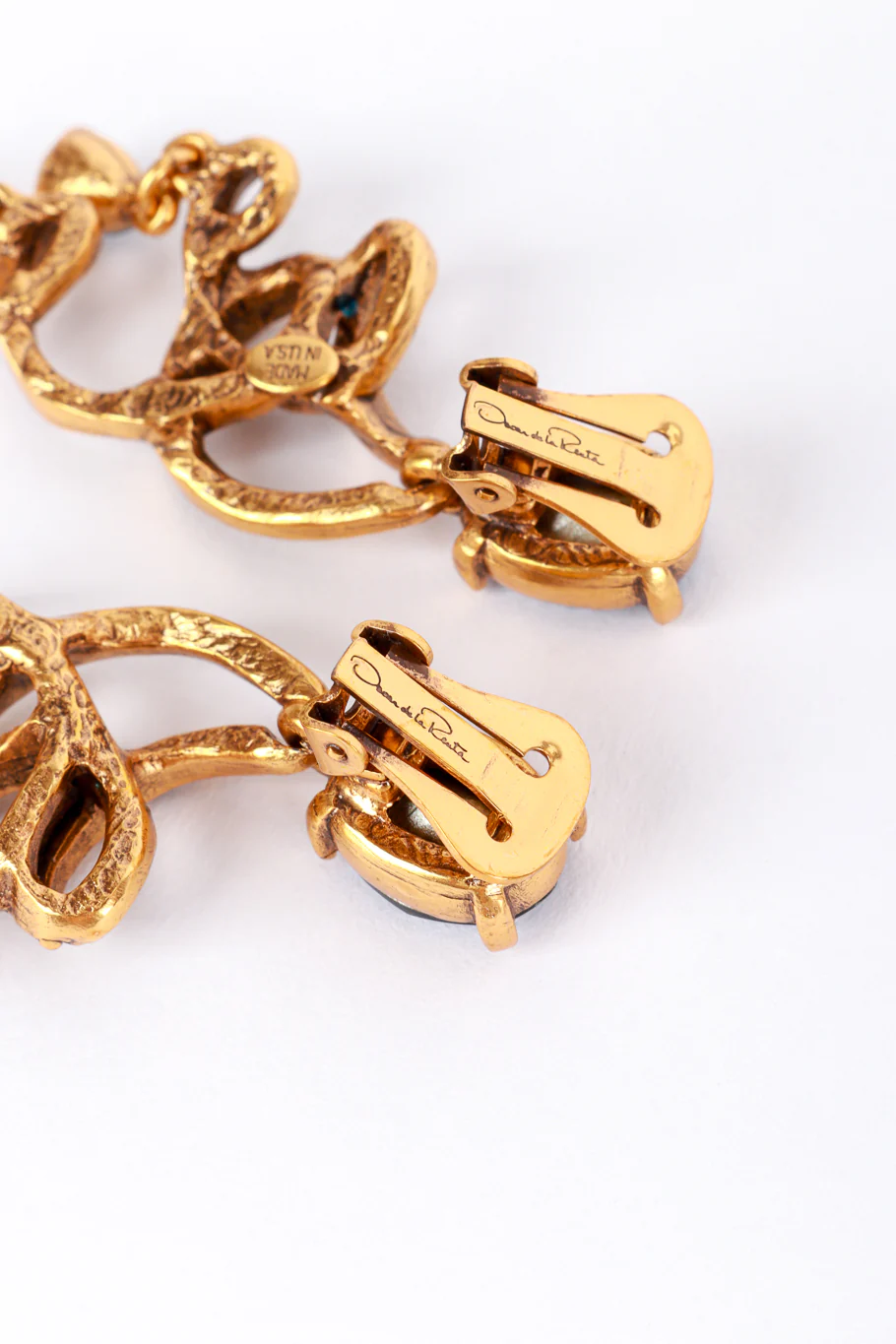 Crystal Swirl Drop Earrings - Image 5
