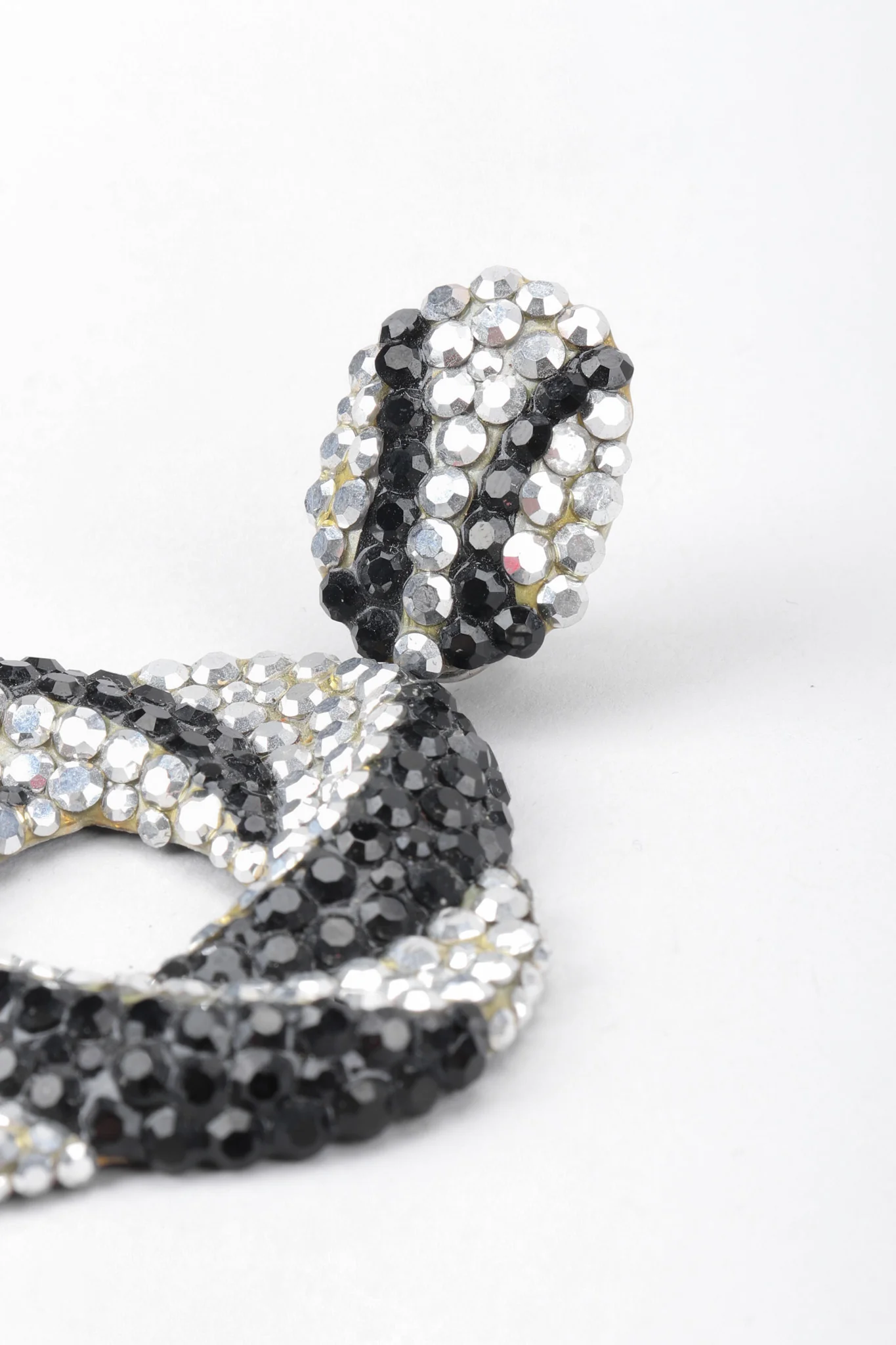 Crystal Swirl Hoop Earrings - Image 8