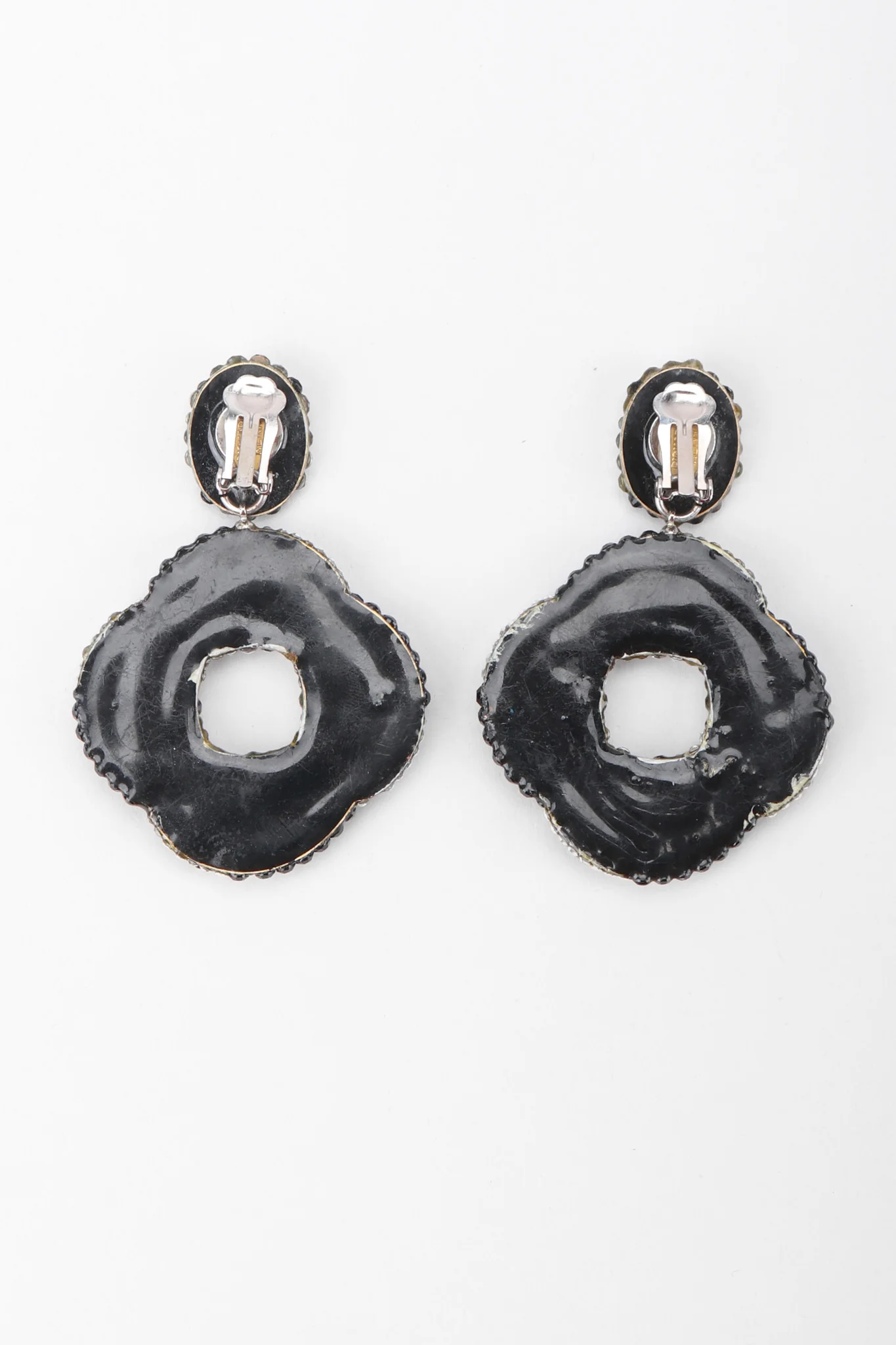 Crystal Swirl Hoop Earrings - Image 9