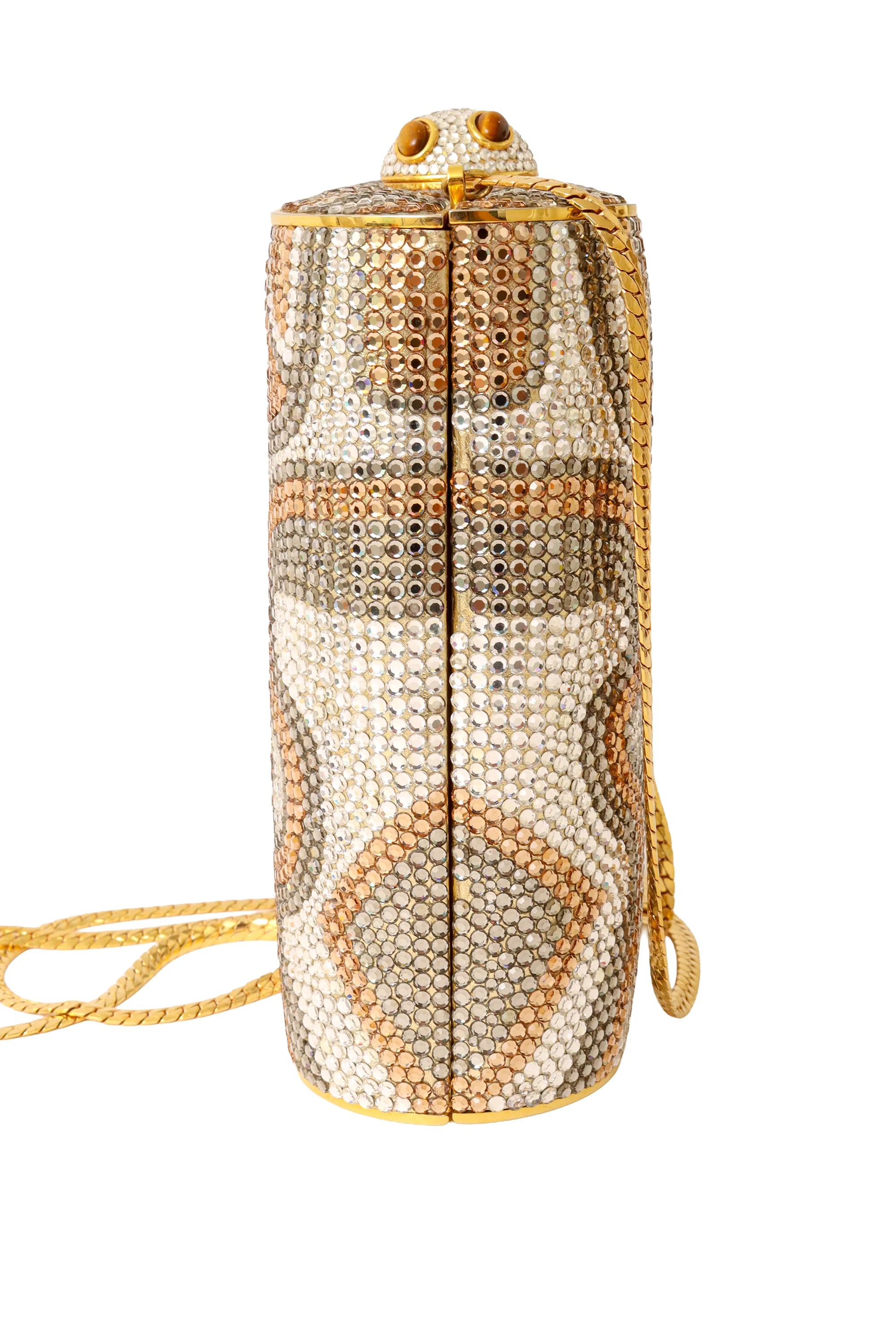 Crystal Swirl Minaudière Box Bag - Image 10
